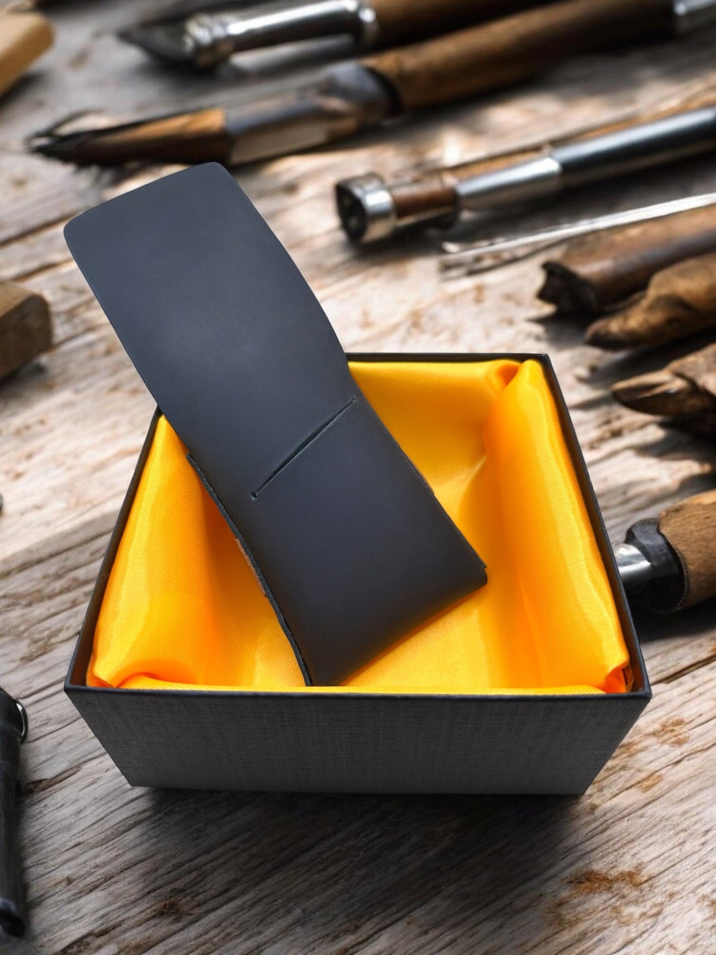 100% Pure Leather Black Shaded Wallet – Handmade Colour Changing to Shiny Finish.                             Article LZ-97